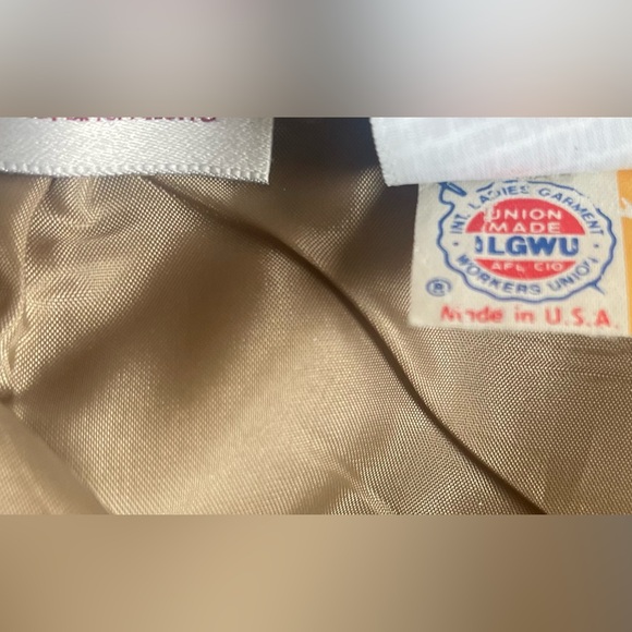 Vintage Womens Adolph Schuman for Lilli Ann Tan Ultra Suede 3 Pc Suit Sz L/XL - Picture 8 of 8